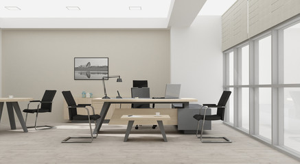 VIP office furniture 3D rendering