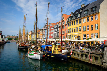 Fototapeta premium Nyhavn canal, Copenhagen, Denmark
