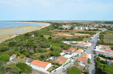 Obraz premium Vue du Phare des Baleines sur l'Île de Ré (charente-Maritime)