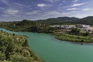 Fototapeta na wymiar Río Mijares en Ribesalbes (Castellon, España).