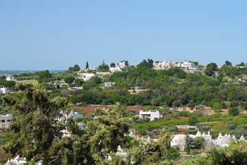 Panoramic view of Locorotondo. Puglia. Italy. 