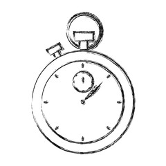 chronometer icon over white background vector illustration