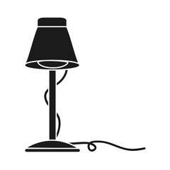 Obraz premium desk lamp icon over white background vector illustration
