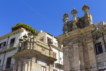 Porta Carini gate in Palermo, Italy