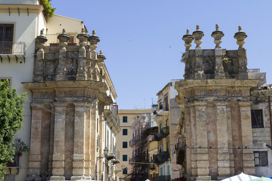 Porta Carini gate in Palermo, Italy