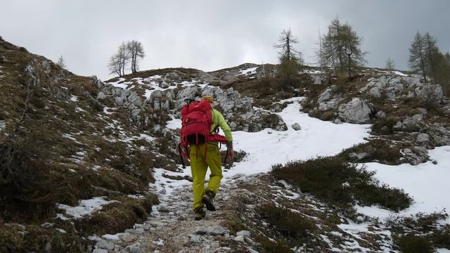 Walking on the mountain