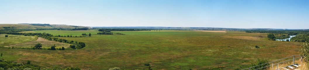Fototapeta na wymiar Russian rural panorama