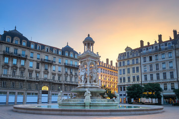 Sunrise at Place des Jacobins, Lyon