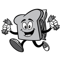 Sandwich with Money Illustration