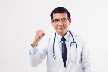 Fototapeta premium confident strong successful male doctor