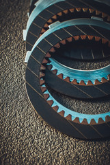 Rounded speed synchronizer (lock unit, synchro unit) of car transmission