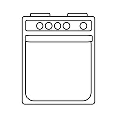 oven icon over white background vector illustration