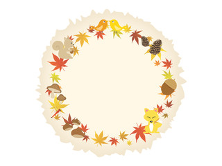 秋のメッセージカード