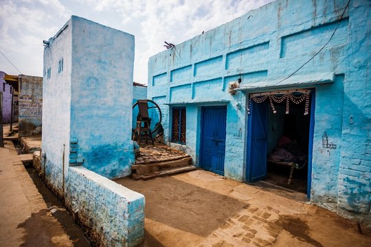 Asia, India, Uttar Pradesh, Nandgaon, Tipical House Of The Village