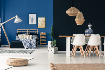 Loft in shades of blue