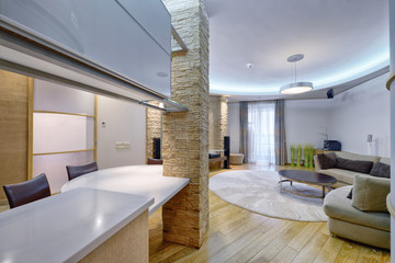 Living room interior in modern house.