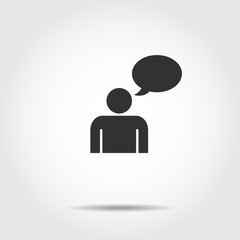 People Icon ,text box and bubble,Chart