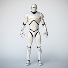 Robot 3d rendering