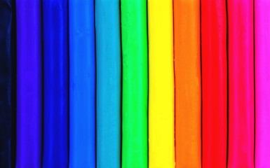 Plasticine rainbow  background