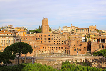 Obraz premium Trajan market Ruins in Rome