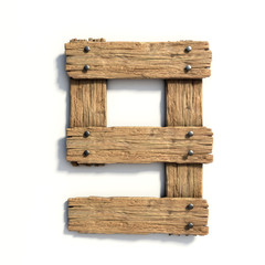 Wood font, plank font number 9