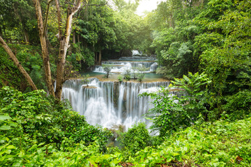 beautiful waterfall in Thailand