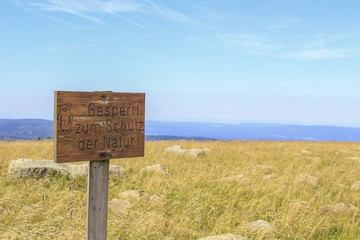 Gesperrt zum Schutz der Natur