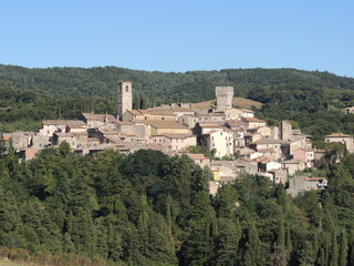 Fototapeta premium View of San Casciano dei Bagni, Tuscany (Italy).