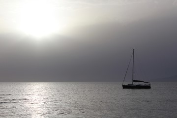 Fototapeta premium Sailing to foreign Greek Lands