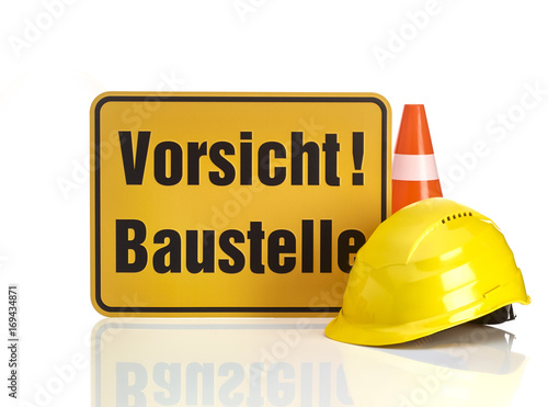 "Warnschild Baustelle" Stockfotos und lizenzfreie Bilder ...