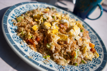 Fried rice on the Annapurna Base Camp Trek, Nepal