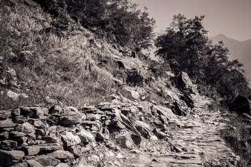 Trail on the Annapurna Base Camp Trek, Nepal