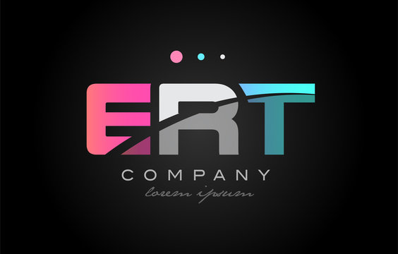 ERT e r t three letter logo icon design