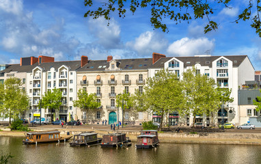 The Erdre River in Nantes, France