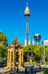 Fototapeta na wymiar Buildings in the Sydney central business district, Australia