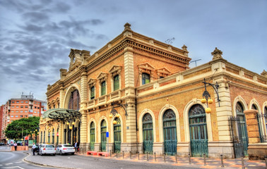 Fototapeta na wymiar View of the city hall in Cadiz, Spain