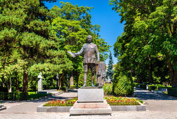 Statue of Imanaly Aidarbekov in Bishkek, Kyrgyzstan