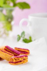 Colorful homemade marshmallow paste