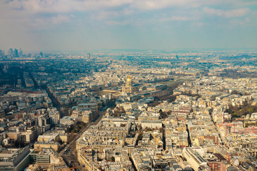 Les Invalides cathedral view from top