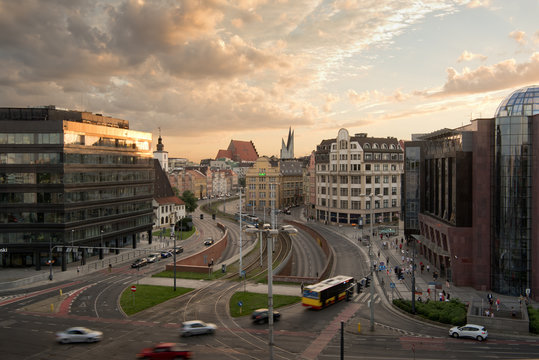 Wroclaw in the evening.