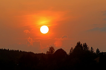 Sun goes down