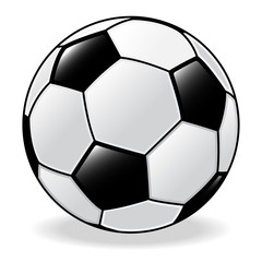 Isolated Soccer ball, Football -Vector Illustration