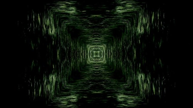 Psychedelic visual background. Kaleidoscopic Tunnel. 4K
