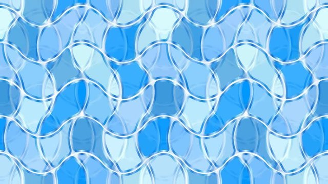 Seamless loop animation background with blue tiles. Every sheet of this clip is a seamless pattern