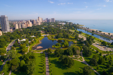 Aerial image Chicago Lincoln Park Zoo