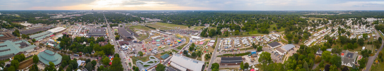Aerial panorama Iowa State Fair