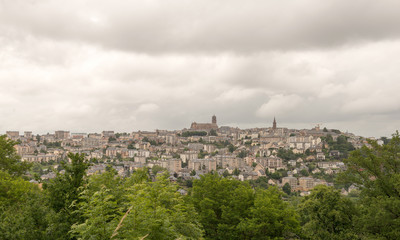 Fototapeta na wymiar View of the city of Rodez in France