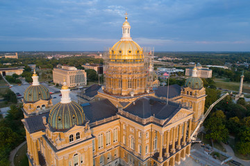 Naklejka premium Iowa State Capitol Des Moines Iowa