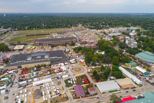 Iowa State Fair aerial drone image