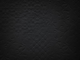 Black stone pattern wall